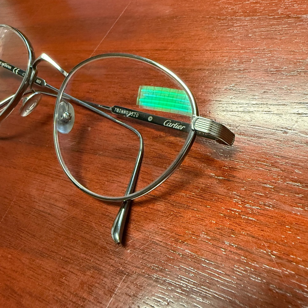 Cartier Silver Round Eyewear - Picture 8 of 10